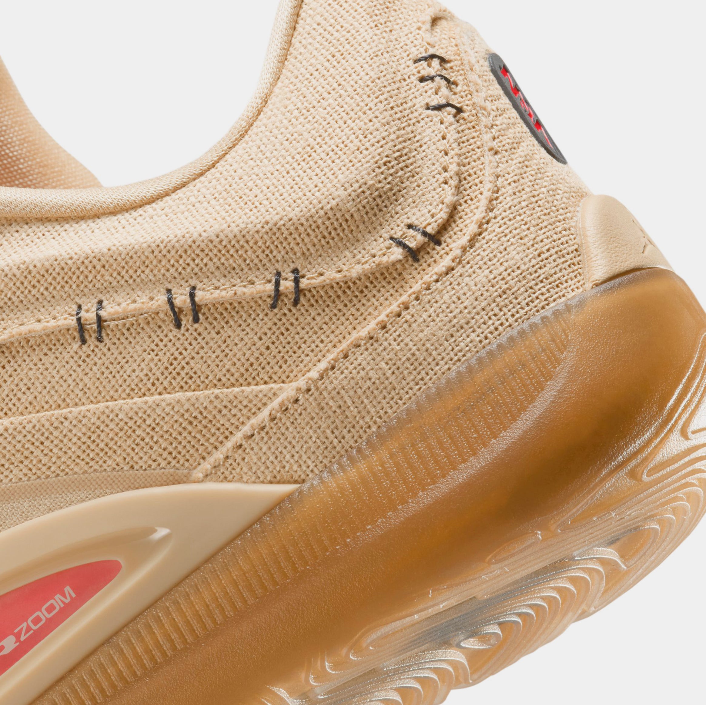 Zion 4 Voodoo Mens Basketball Shoes (Sesame/Black/Flash Crimson) - Image 6