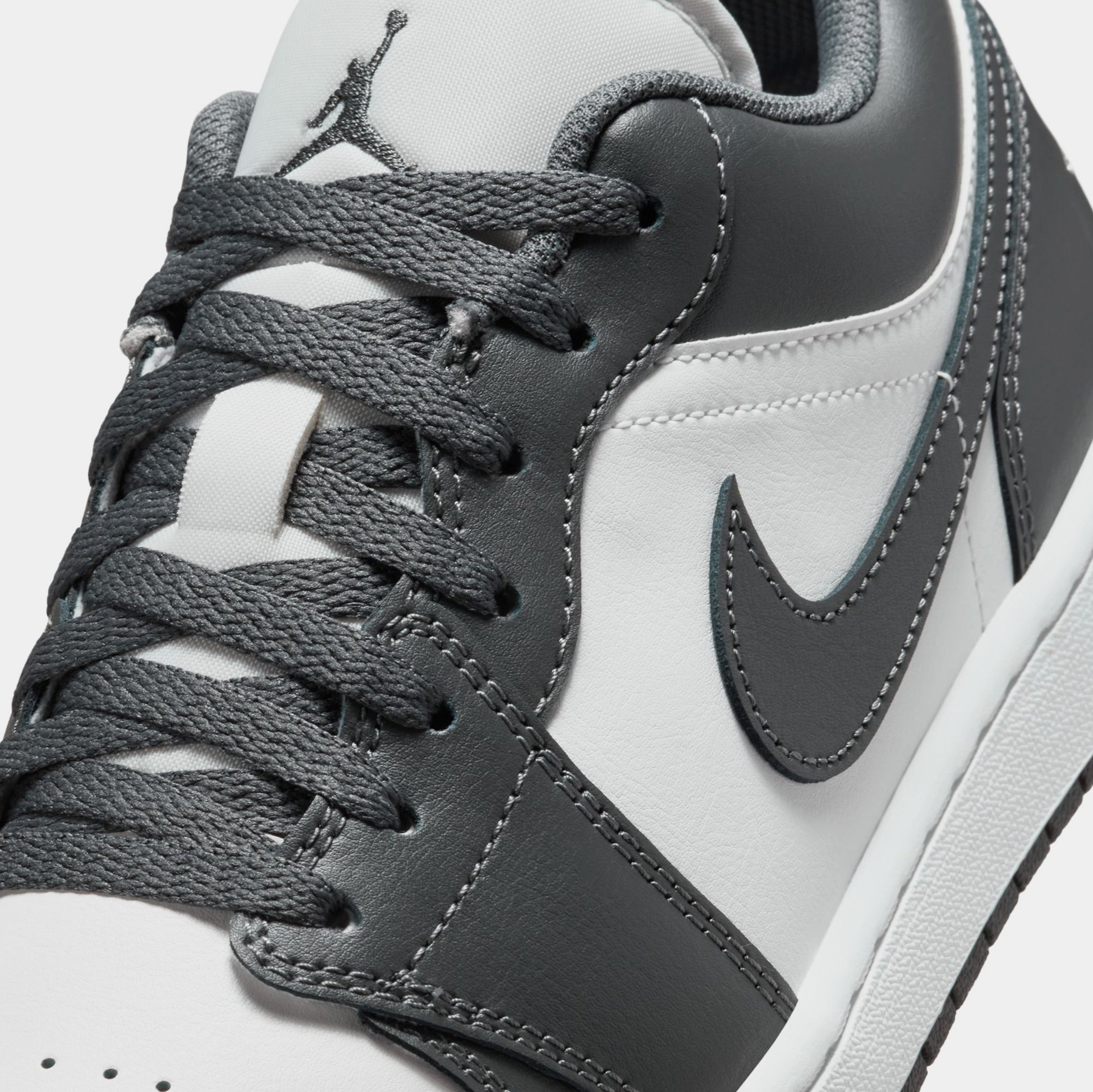 Air Jordan 1 Low Mens Lifestyle Shoes (Iron Grey/Summit White) - Image 5