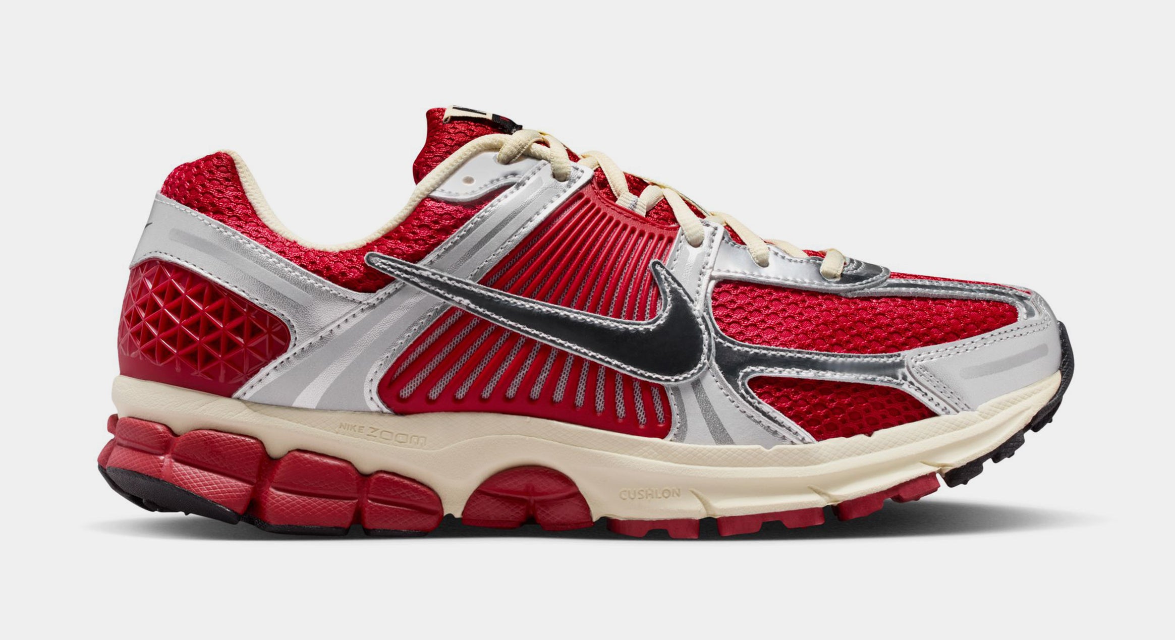 Zoom Vomero 5 Mens Running Shoes (Gym Red/Chrome/Metallic Silver)