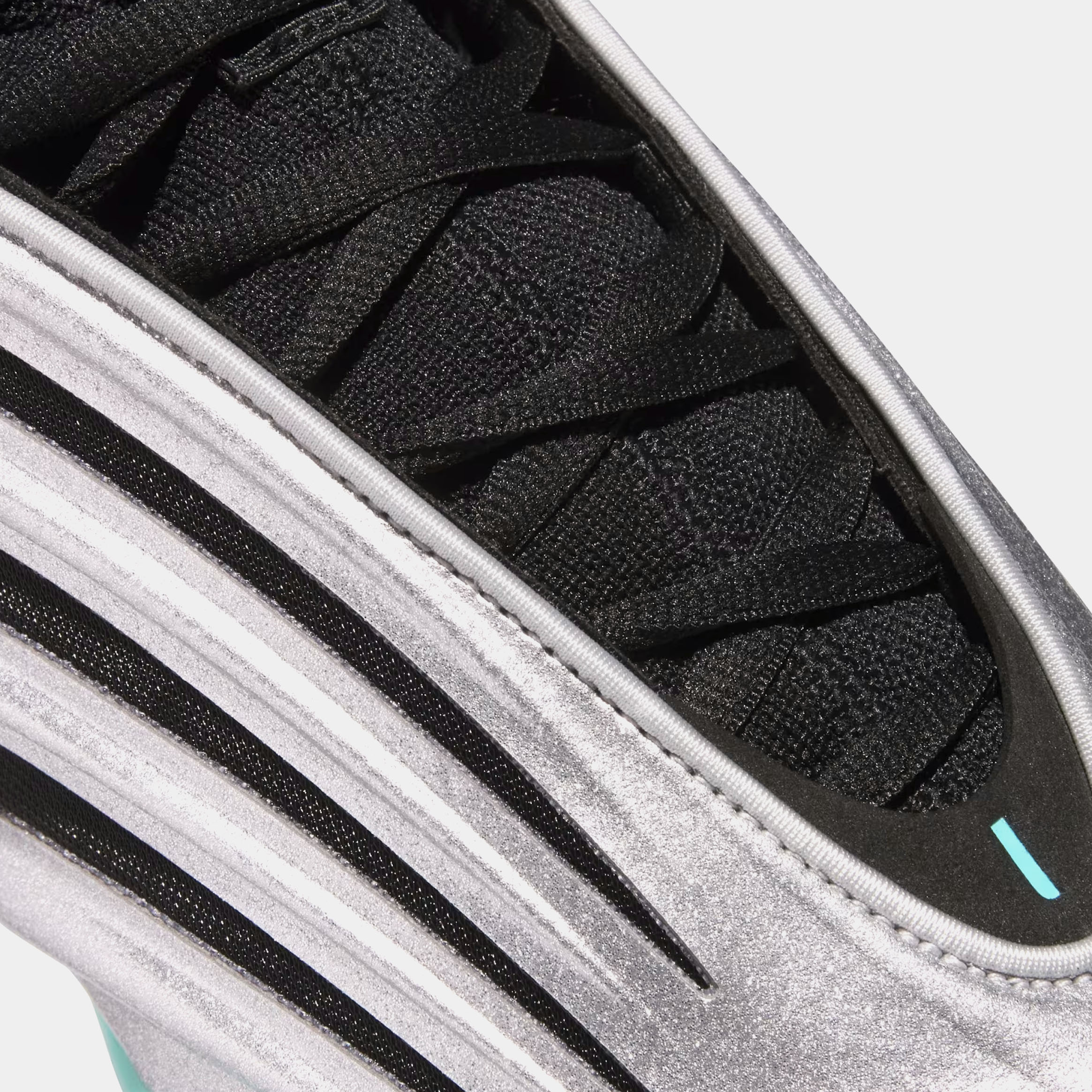 Harden Volume 9 Mens Basketball Shoes (Silver Metallic/Core Black/Flash Aqua) - Image 3