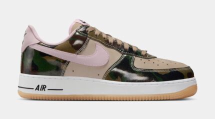 Air Force 1 Low Camo Mens Lifestyle Shoes (Multi Color/Khaki/Pink/White)