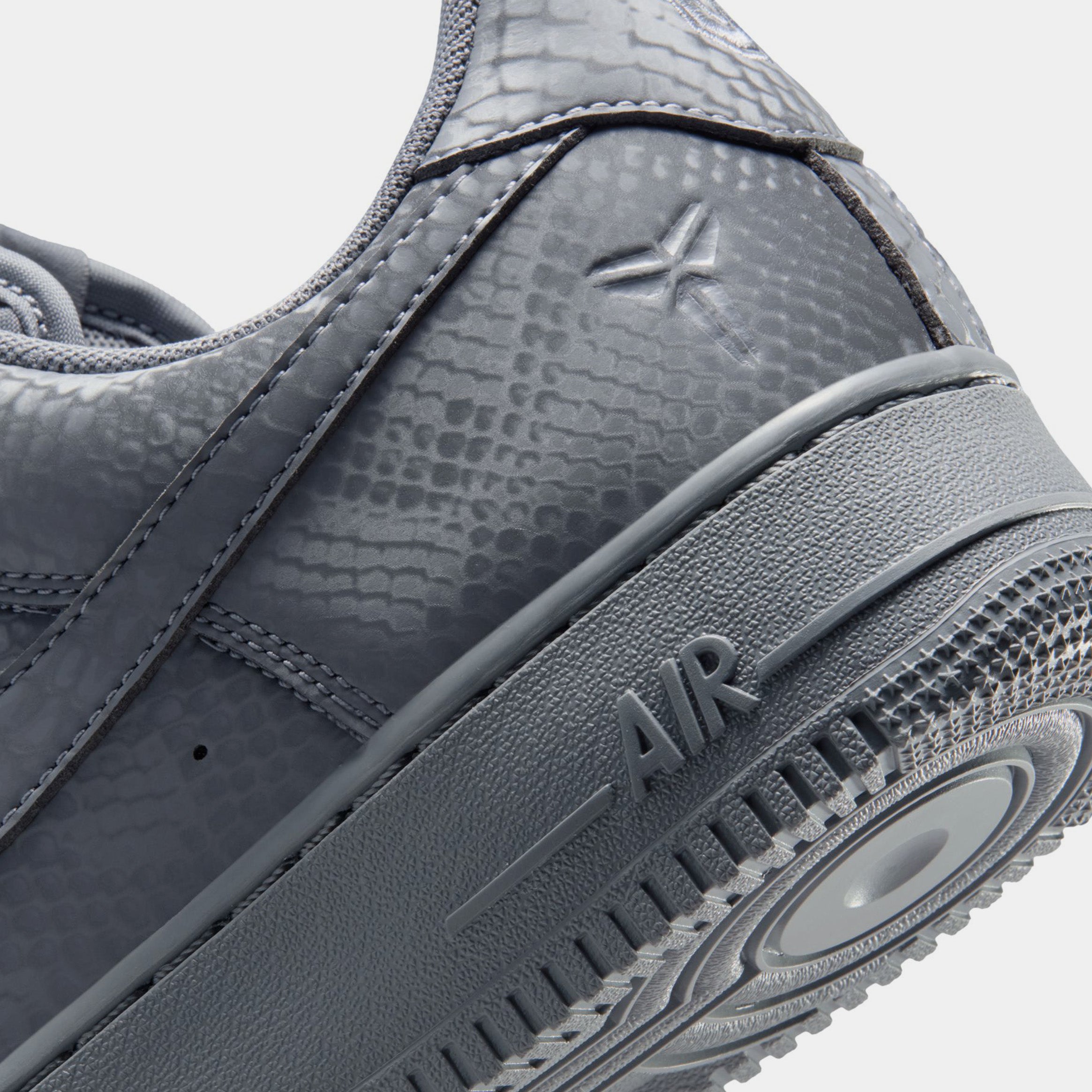 Kobe Air Force 1 Low Cool Grey Mens Lifestyle Shoes (Cool Grey/Wolf Grey) - Image 6