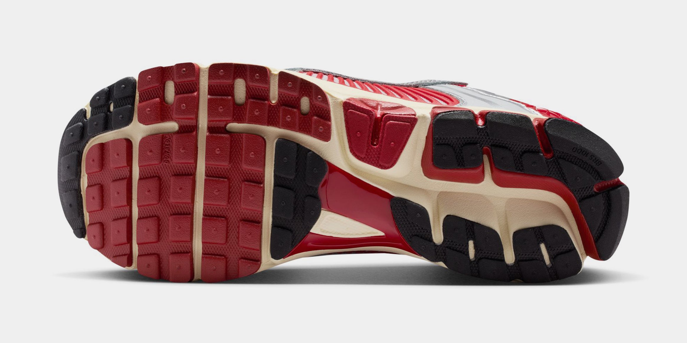 Zoom Vomero 5 Mens Running Shoes (Gym Red/Chrome/Metallic Silver) - Image 4