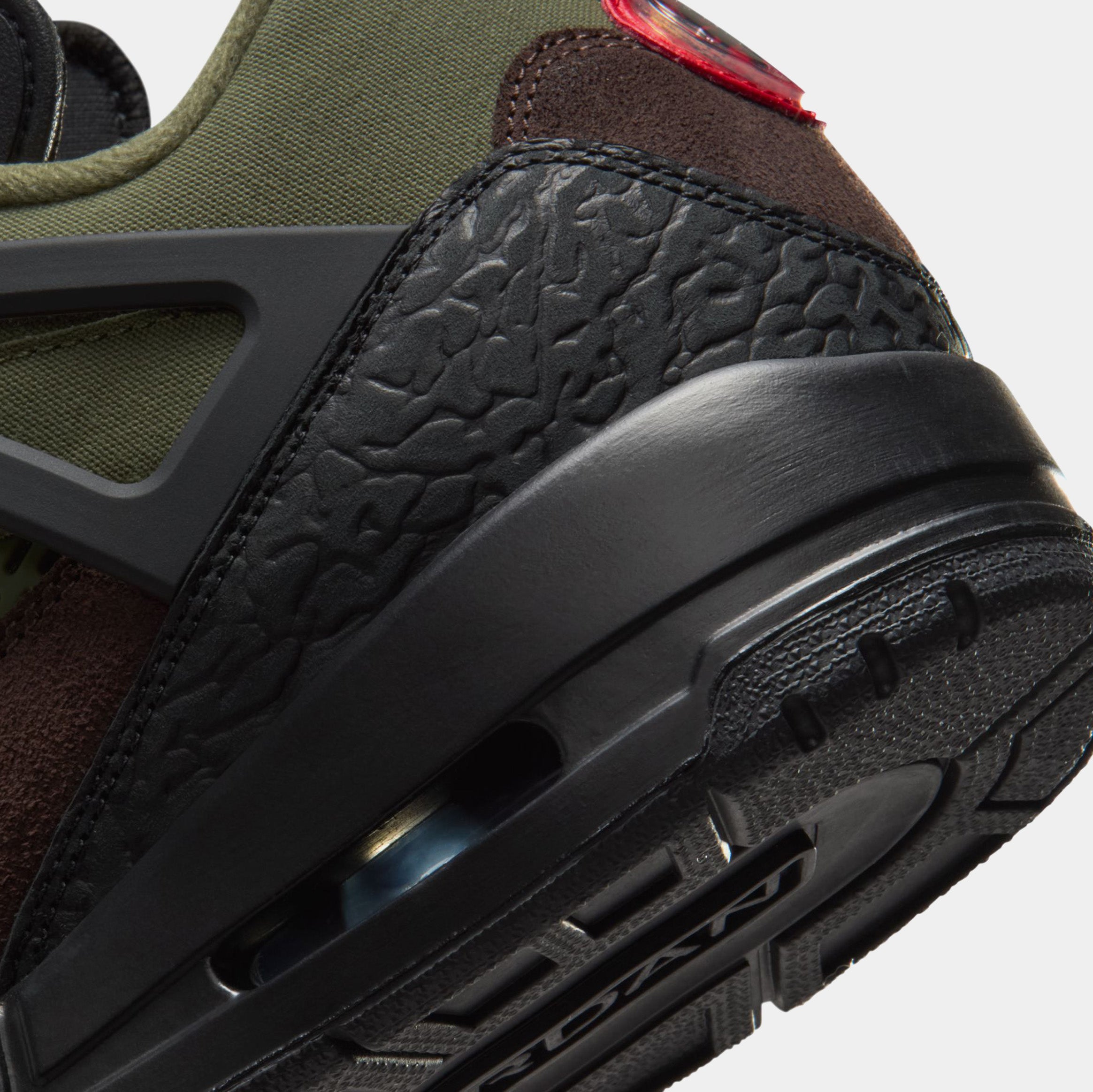 Spizike Low Mens Lifestyle Shoes (Medium Olive/Black/Baroque Brown/University Red) - Image 6