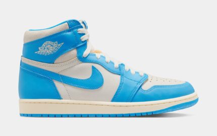 Air Jordan 1 Retro High OG UNC Reimagined Mens Lifestyle Shoes (Dark Powder Blue/Dark Powder Blue/Sail)