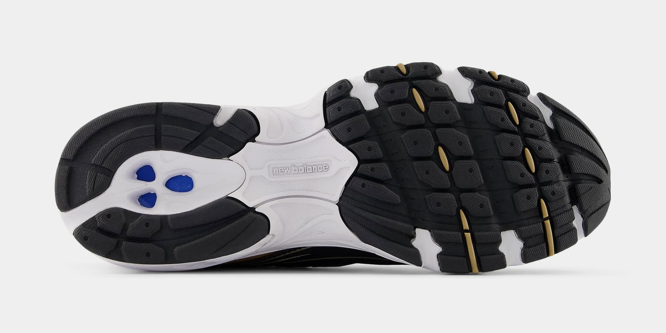 740 Mens Lifestyle Shoes (Black/White/Gold) - Image 4