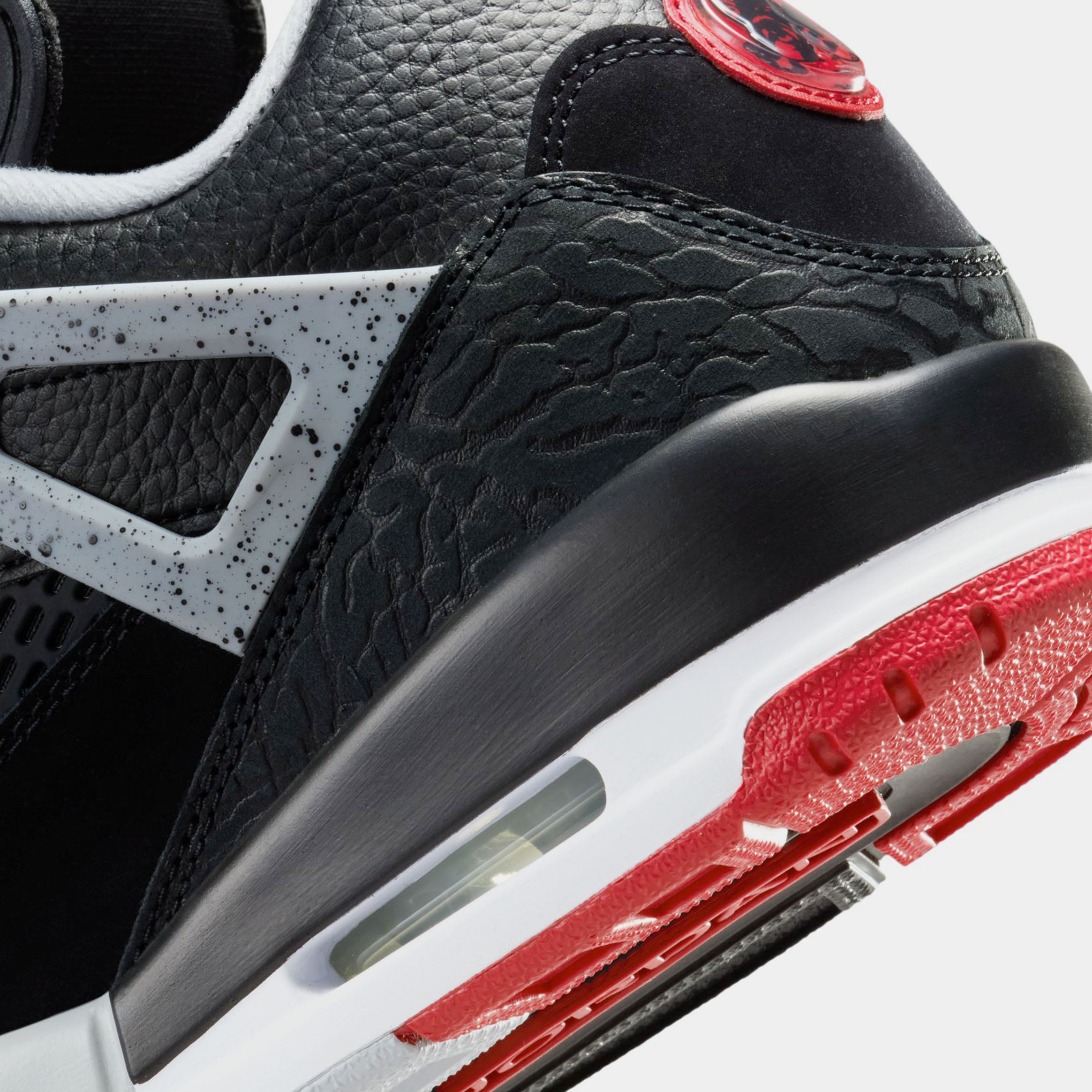 Spizike Low Mens Basketball Shoes (Black/Gym Red/Wolf Grey/White) - Image 6