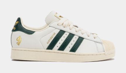 Shoe Palace x Adidas Superstar II Dame Time Mens Lifestyle Shoes (White/Green/Beige) Free Shipping