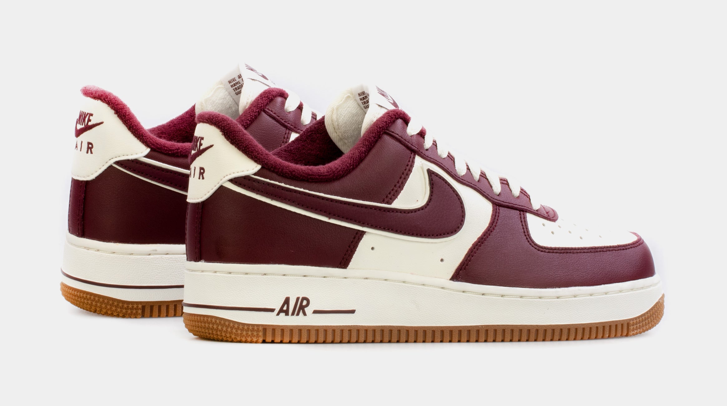Air Force 1 '07 Night Maroon Mens Lifestyle Shoes (Maroon/White) - Image 6