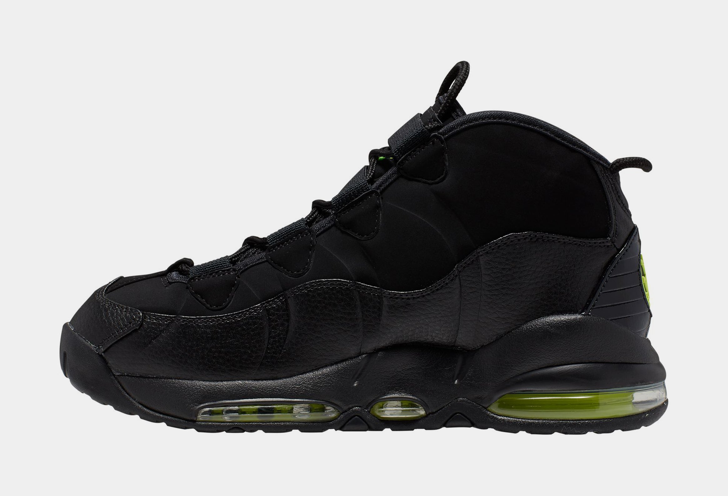 Air Max Uptempo 95 Black Volt Mens Basketball Shoes (Black/Volt) - Image 3