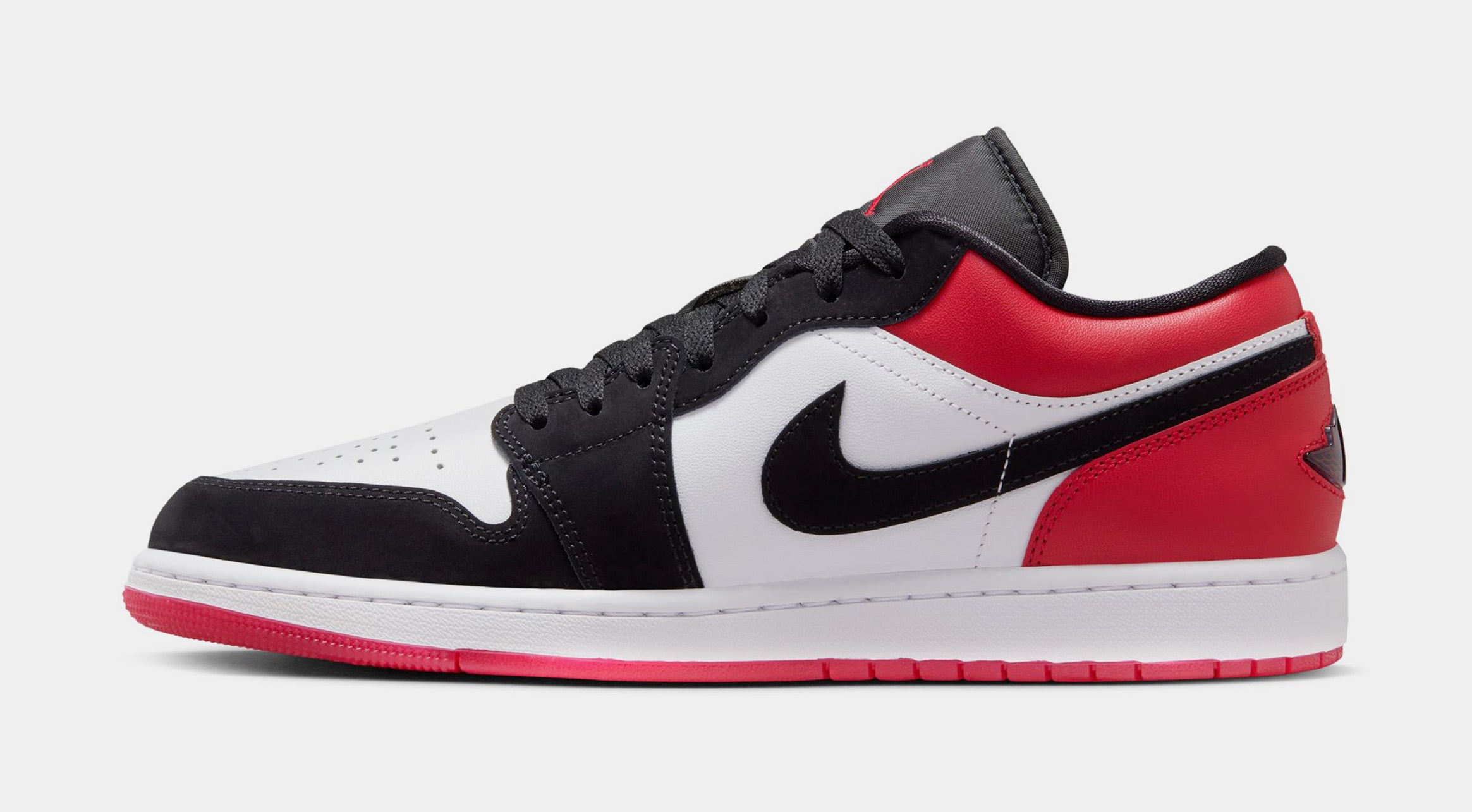 Air Jordan 1 Low SE Mens Lifestyle Shoes (White/Varsity Red/Black) - Image 3