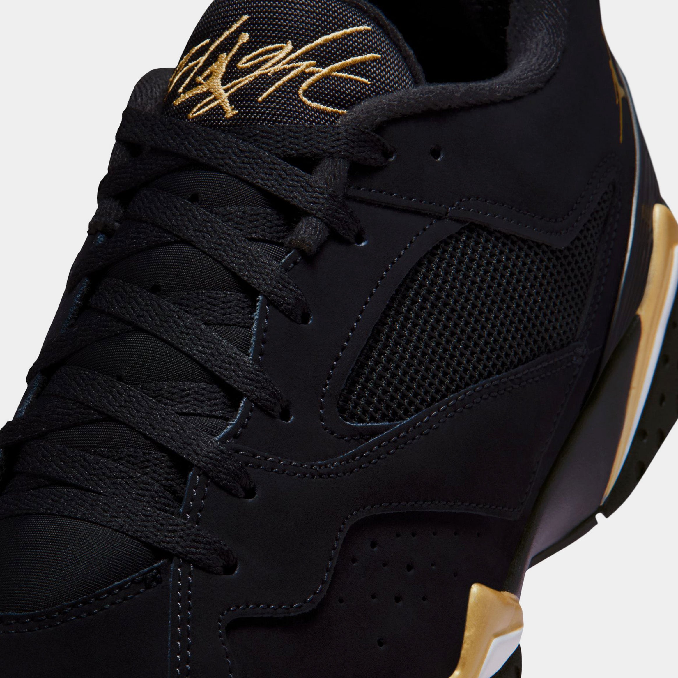 MVP 92 Mens Basketball Shoes (Black/Metallic Gold/Sail) - Image 5