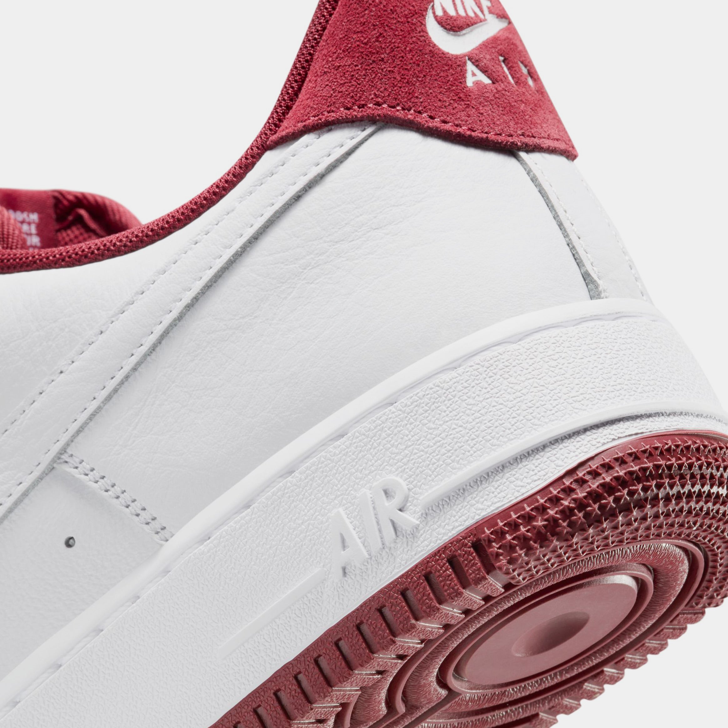 Air Force 1 '07 LV8 Mens Lifestyle Shoes (White/Team Red) - Image 3