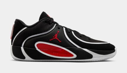 Tatum 4 Mens Basketball Shoes (Black/University Red/White)