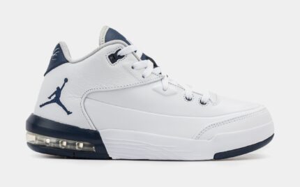 Flight Origin 3 Mens Basketball Shoes (White/Midnight Navy/Neutral Grey)