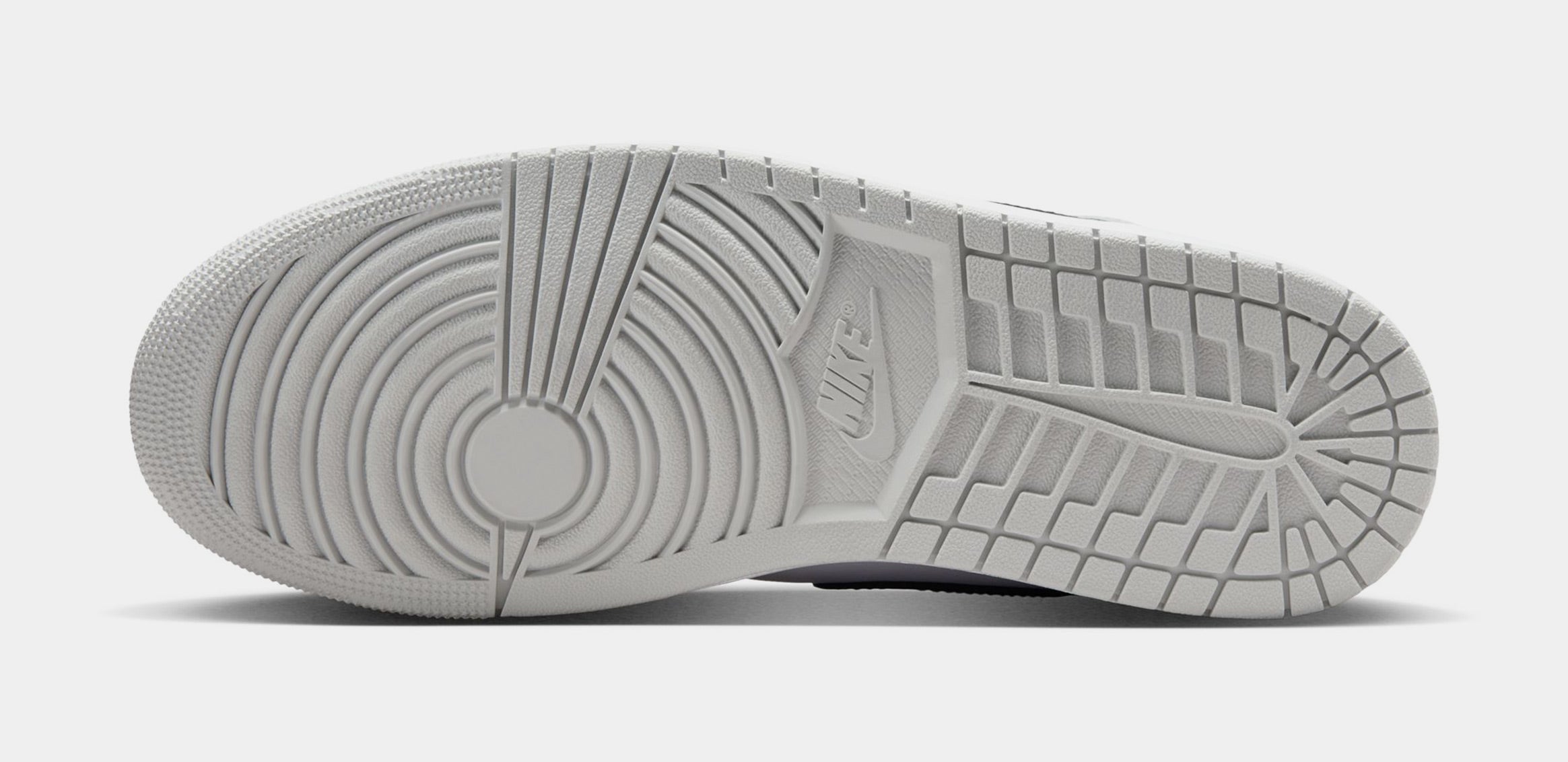 Air Jordan 1 Mid Mens Lifestyle Shoes (White/Light Smoke Grey/Black) - Image 4