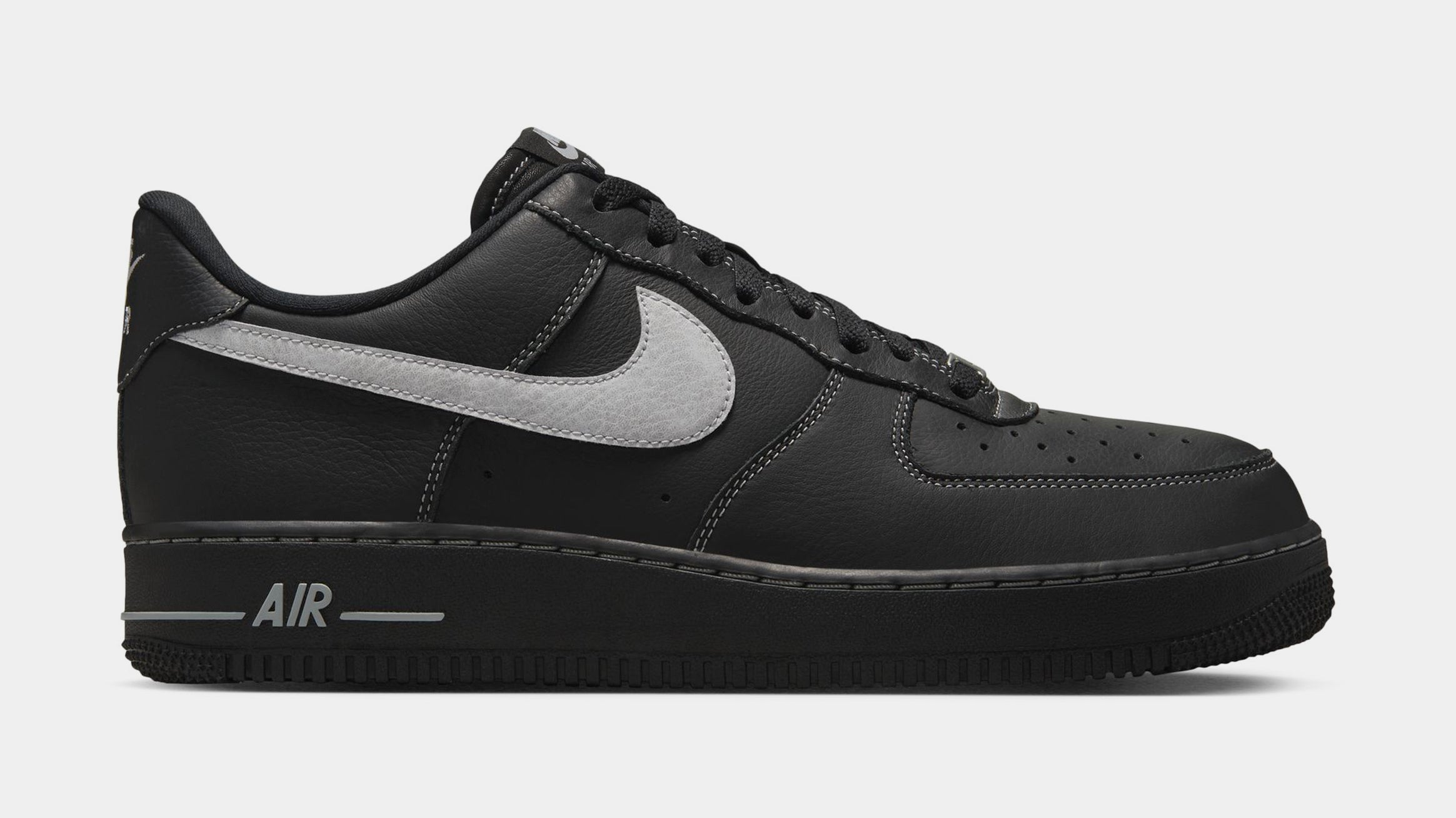 Air Force 1 07 Mens Lifestyle Shoes (Black/Wolf Grey/Black/Black)