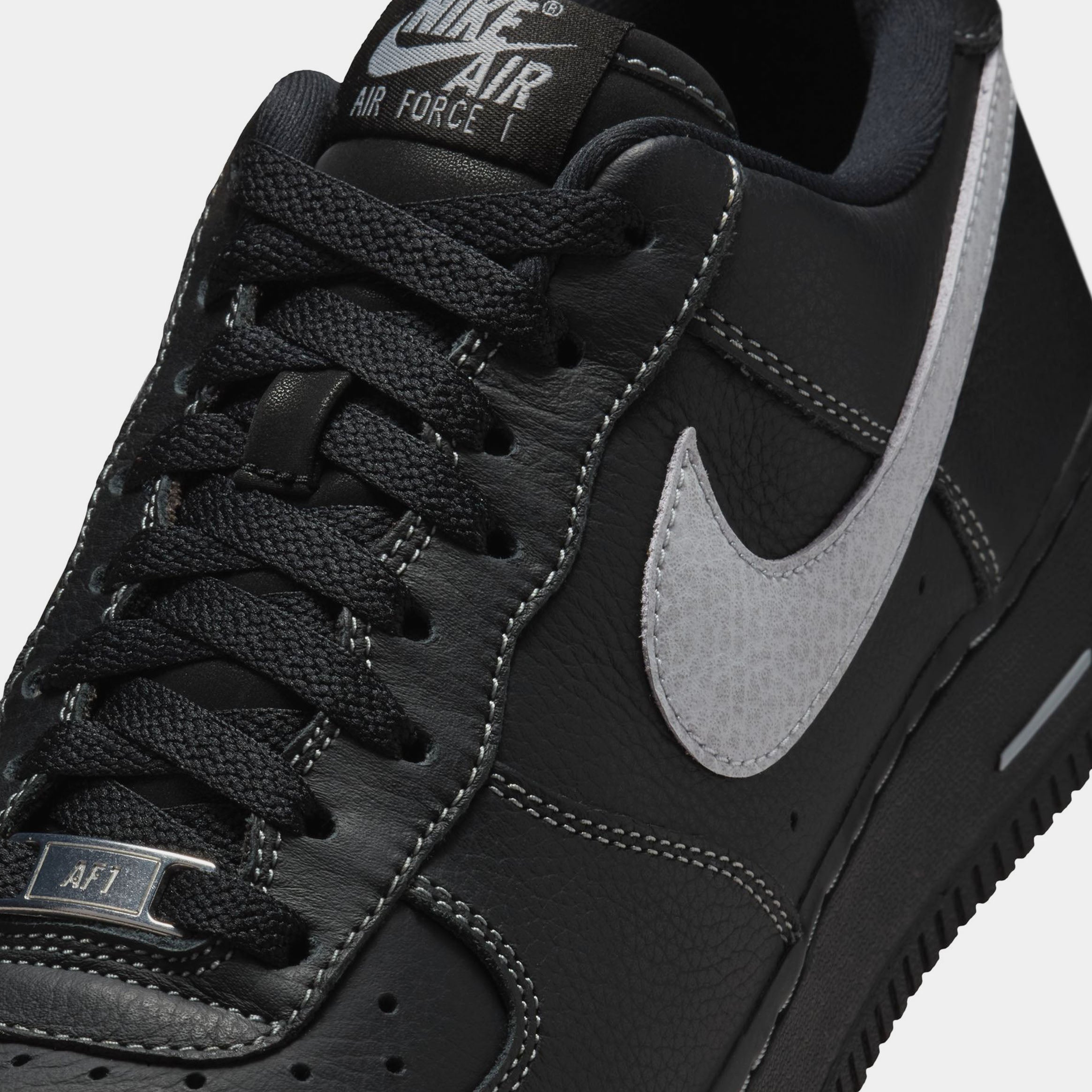 Air Force 1 07 Mens Lifestyle Shoes (Black/Wolf Grey/Black/Black) - Image 5