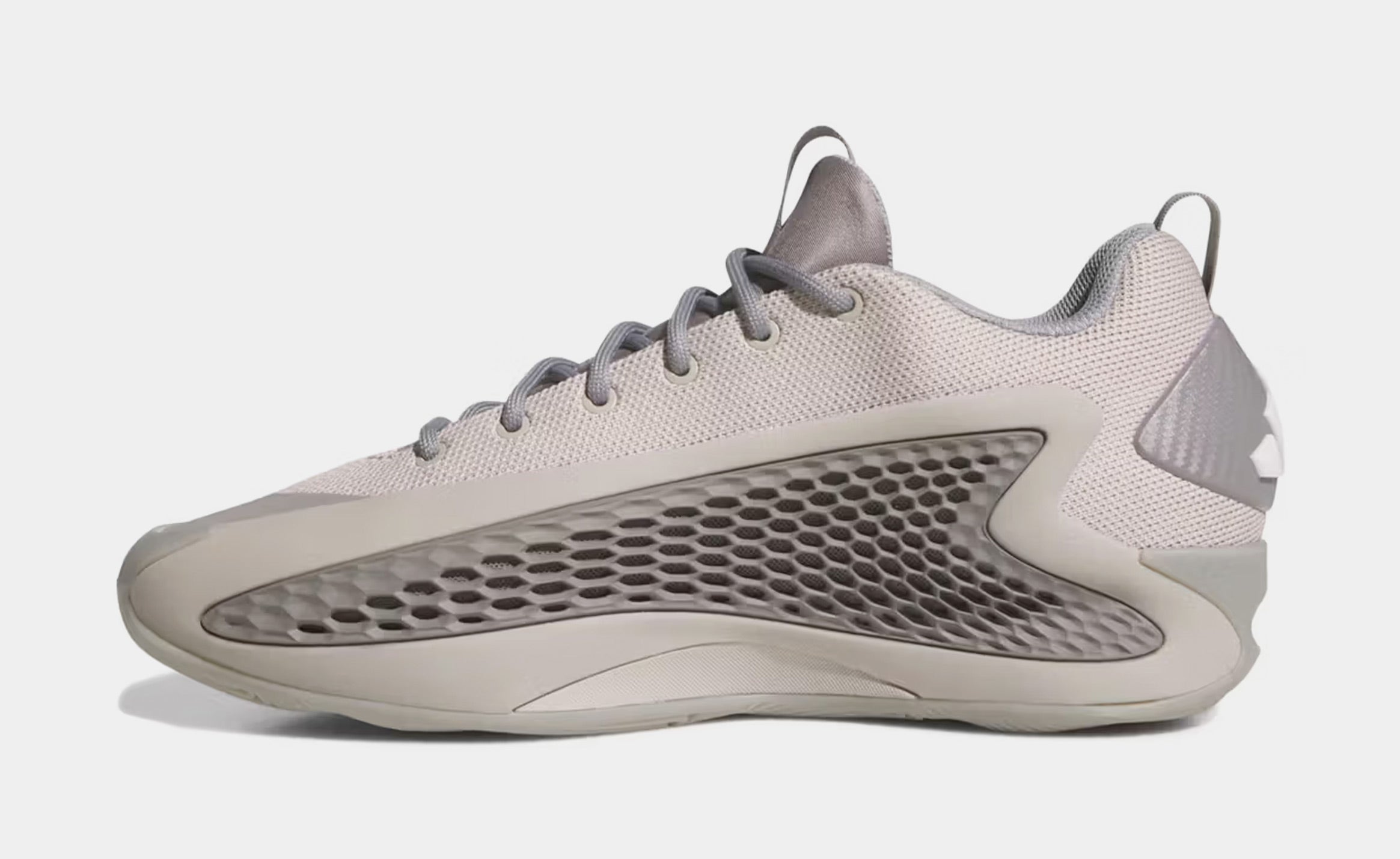Anthony Edwards 1 Low Mens Basketball Shoes (Metallic Grey/Dove Grey/Cloud White) - Image 3