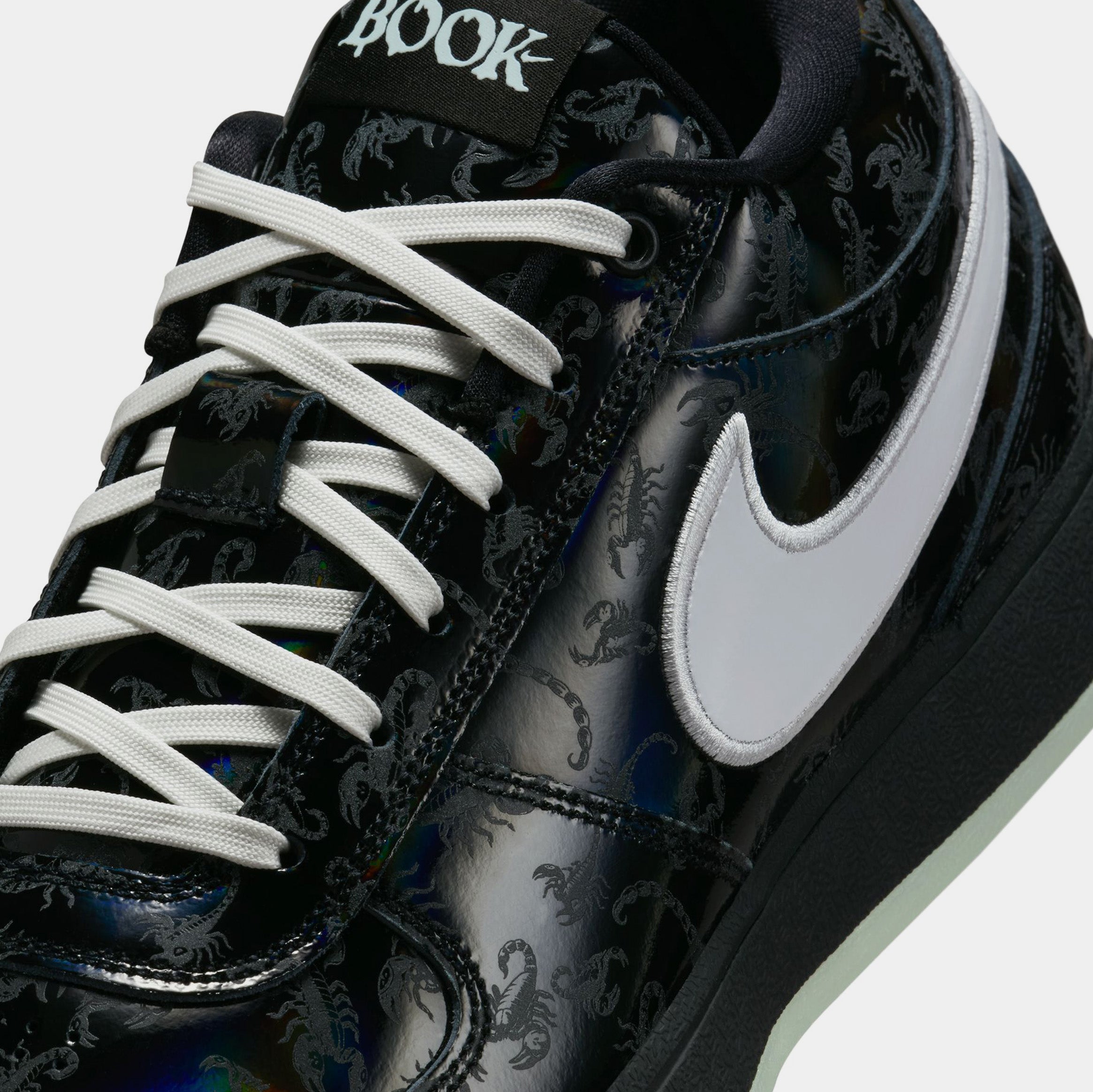 Book 1 Scorpion Mens Basketball Shoes (Black/Black/White) - Image 5