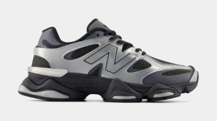 9060 X Mens Running Shoes (Black/Silver)