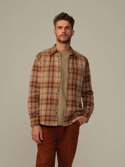 Accord Organic Cotton Dobby Flannel Shirt - Final Sale
