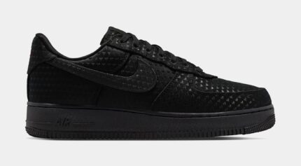 Air Force 1 Low SE Valentines Day Triple Black Mens Lifestyle Shoes (Black/Black/University Red)
