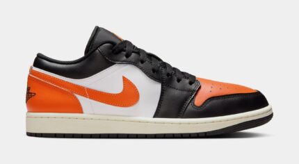 Air Jordan 1 Low Shattered Backboard Mens Lifestyle Shoes (Black/Starfish/White/Sail)