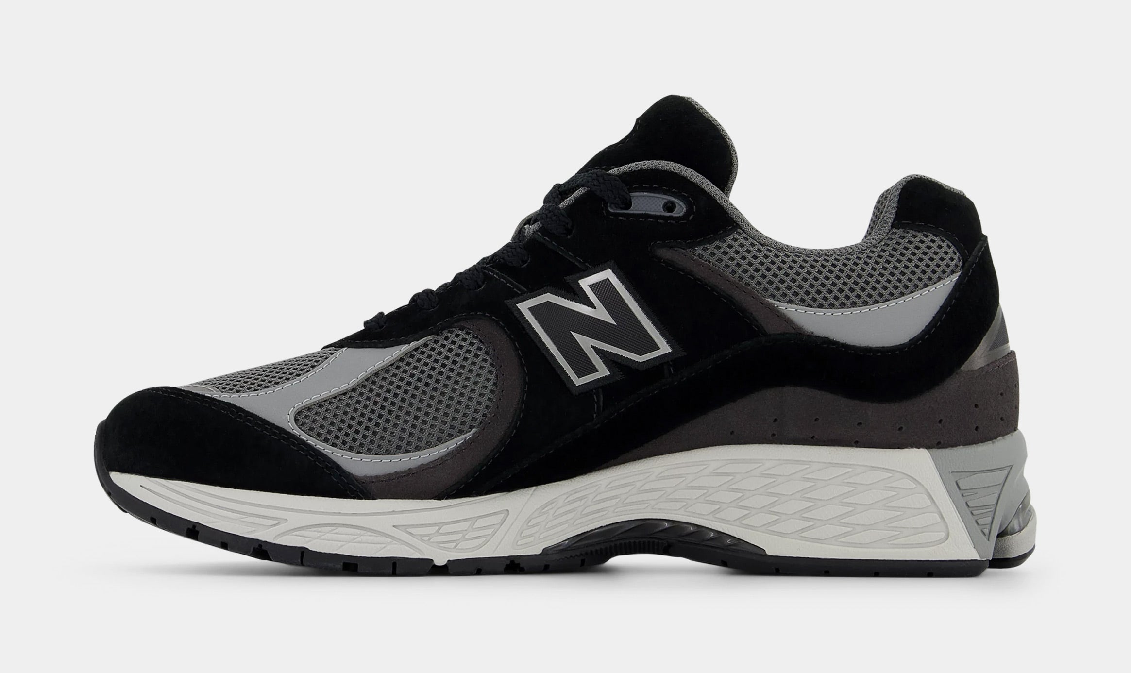 2002R Mens Running Shoes (Black/Grey) - Image 3