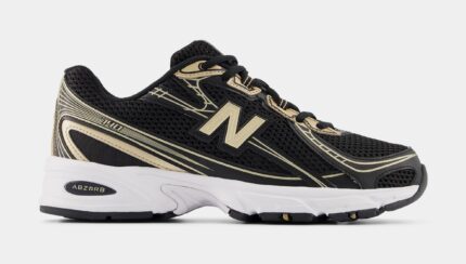 740 Mens Lifestyle Shoes (Black/White/Gold)