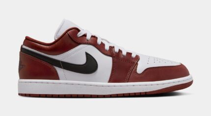 Air Jordan 1 Low SE Mens Lifestyle Shoes (White/Dark Pony/Black) Final Sale