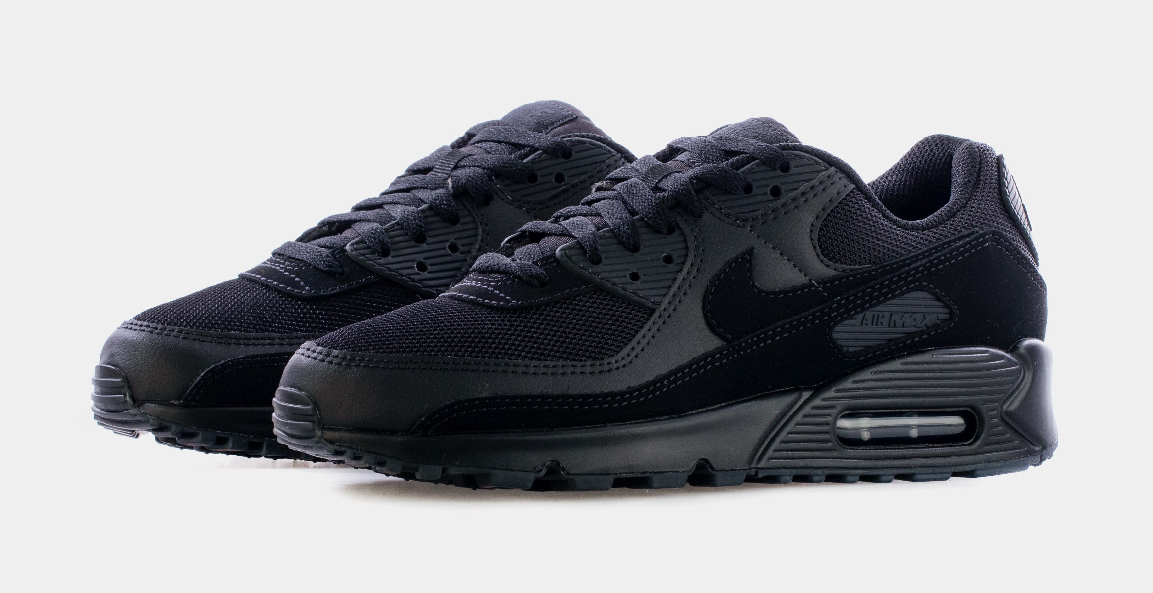 Air Max 90 Mens Running Shoes (Black/Black) - Image 4