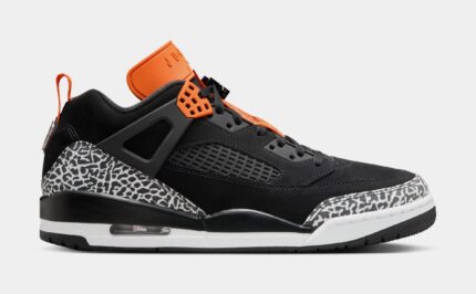 Spizike Low Mens Basketball Shoes (Black/Starfish/White)