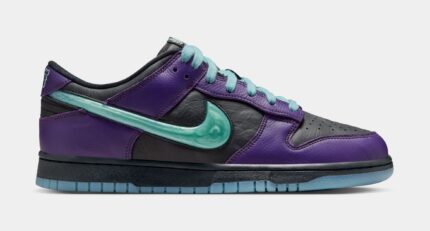 Dunk Low Retro Halloween Mens Lifestyle Shoes ( Black/Grand Purple/Artisan Teal)
