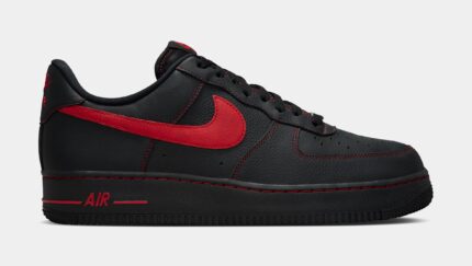Air Force 1 Low '07 LV8 Bred Mens Lifestyle Shoes (Black/Black/University Red)
