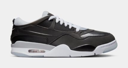 Air Jordan 4 RM Mens Lifestyle Shoes (Black/Wolf Grey/Fire Red)