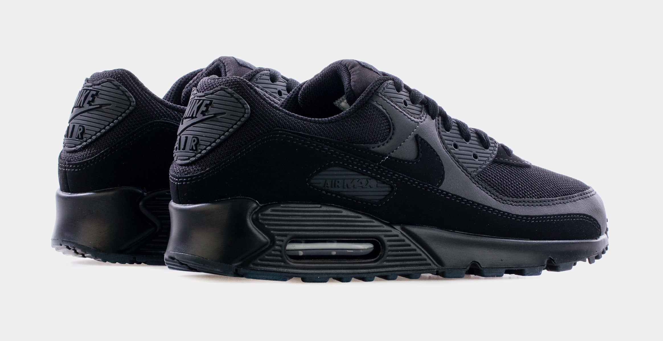 Air Max 90 Mens Running Shoes (Black/Black) - Image 6