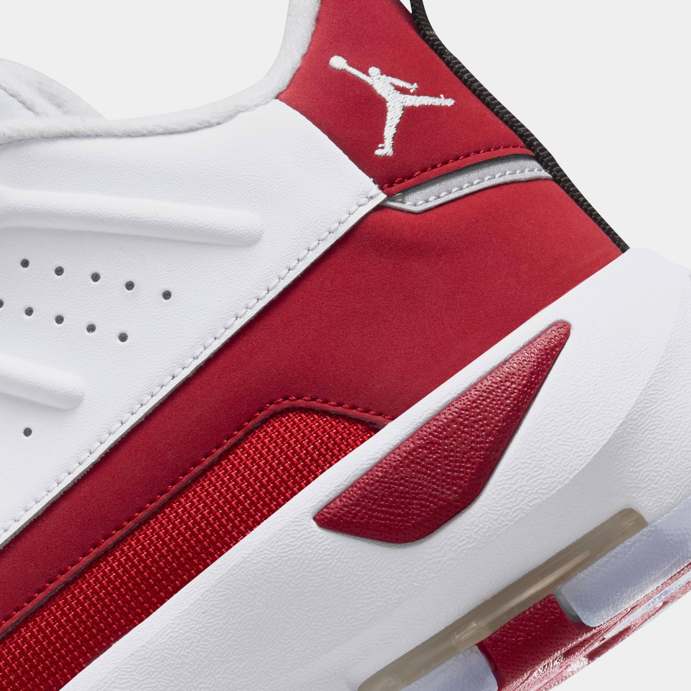 Max Aura 7 Mens Basketball Shoes (White/Gym Red/Black/White) - Image 6