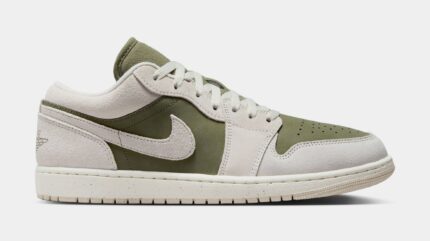 Air Jordan 1 Low SE Mens Lifestyle Shoes (Medium Olive/Sail/Light Orewood Brown)