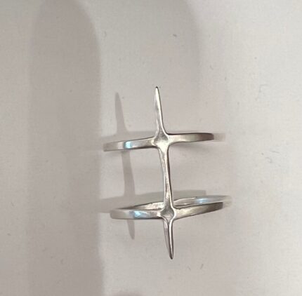 Killer - 2 Band Twist Spike Ring