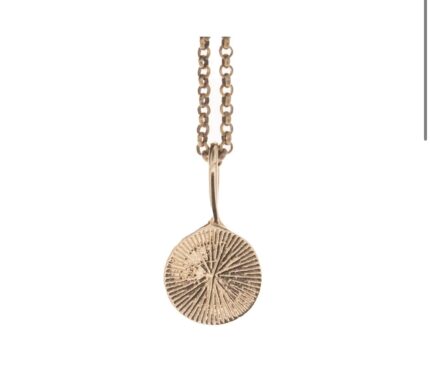 Mana Made Sun and Moon Necklace Brass, Pendant + Bronze chain