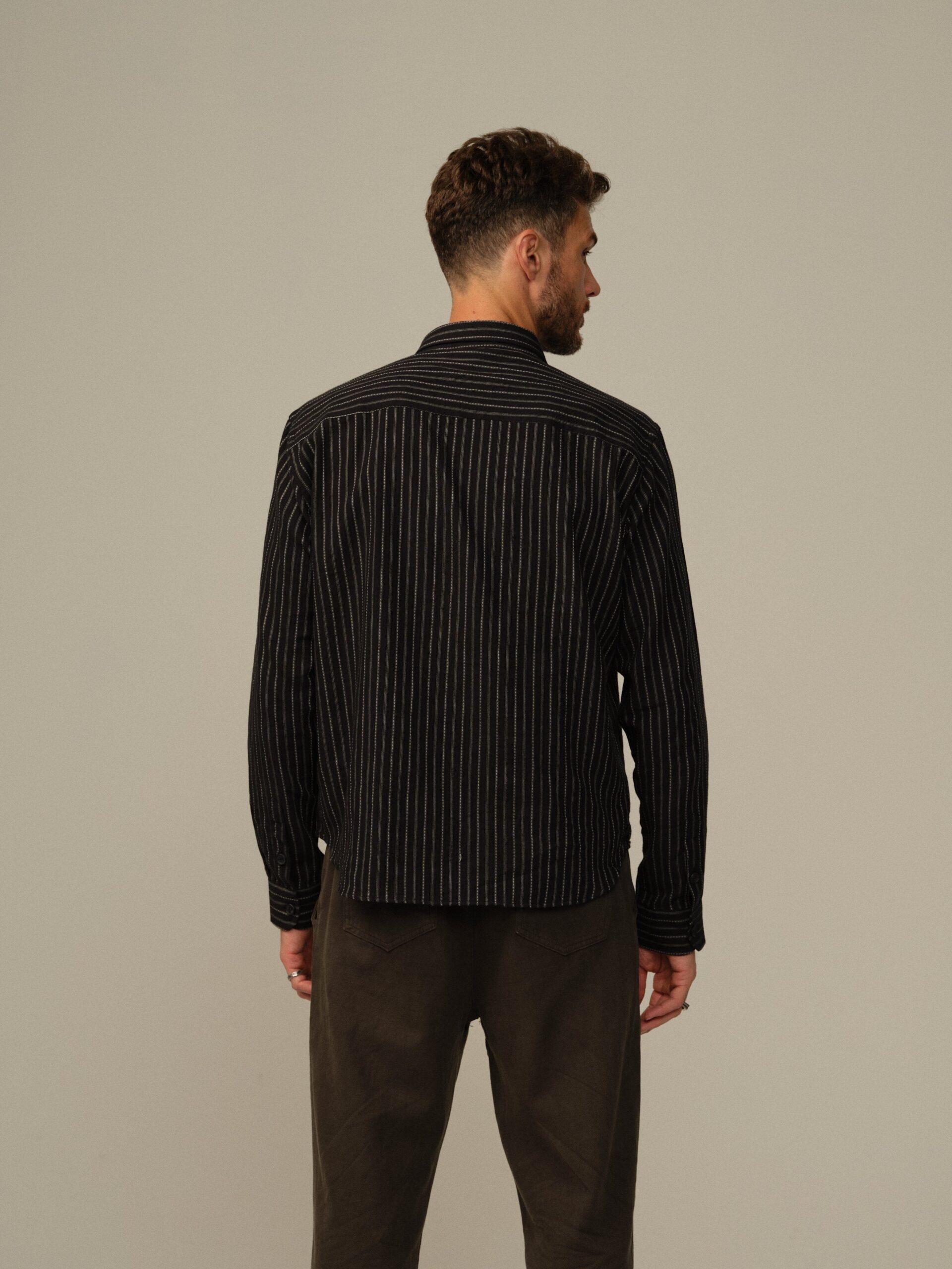 Men's Accord Japanese Organic Cotton Shirt - Final Sale - Image 3