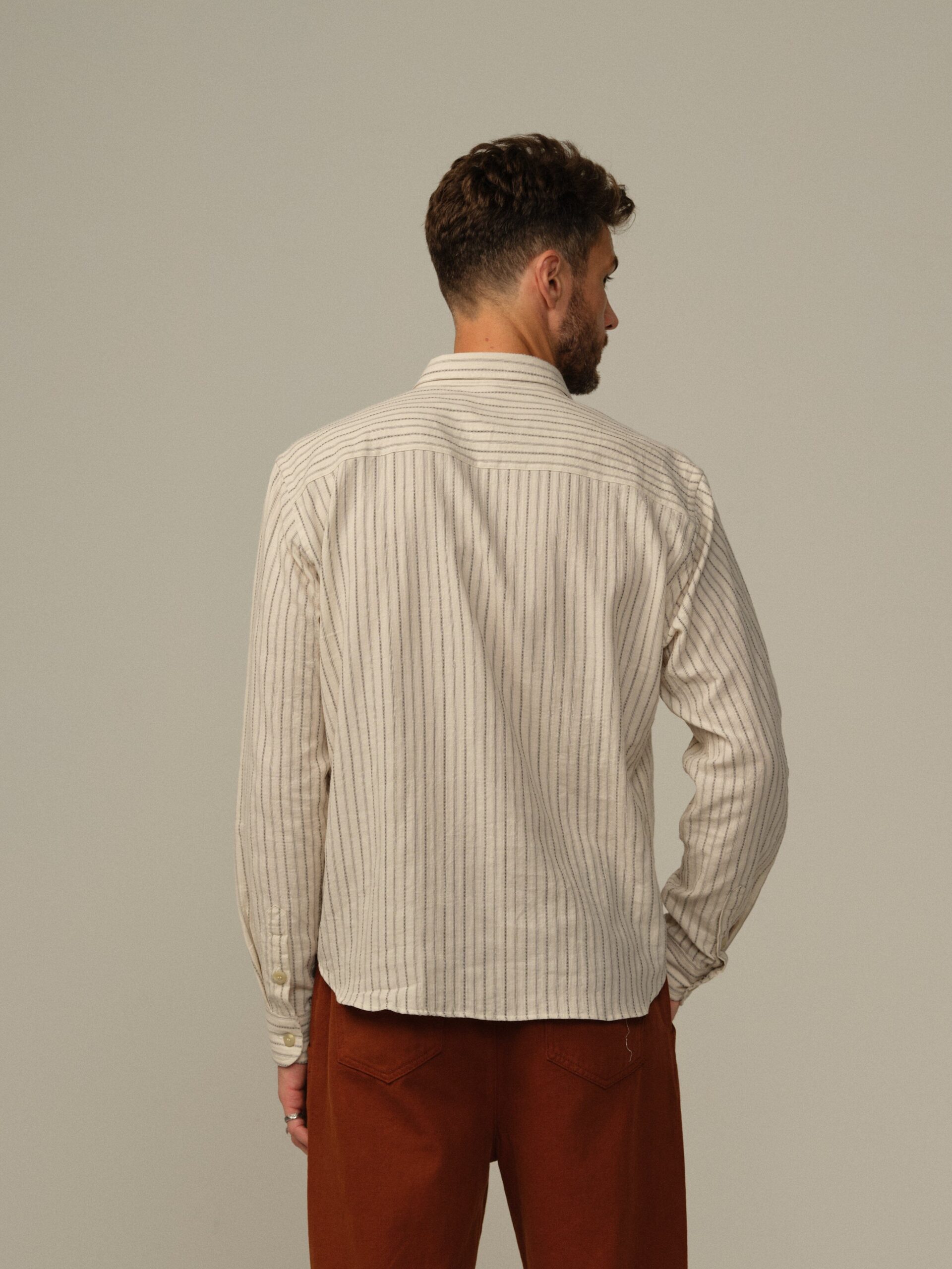 Men's Accord Japanese Organic Cotton Shirt - Final Sale - Image 8