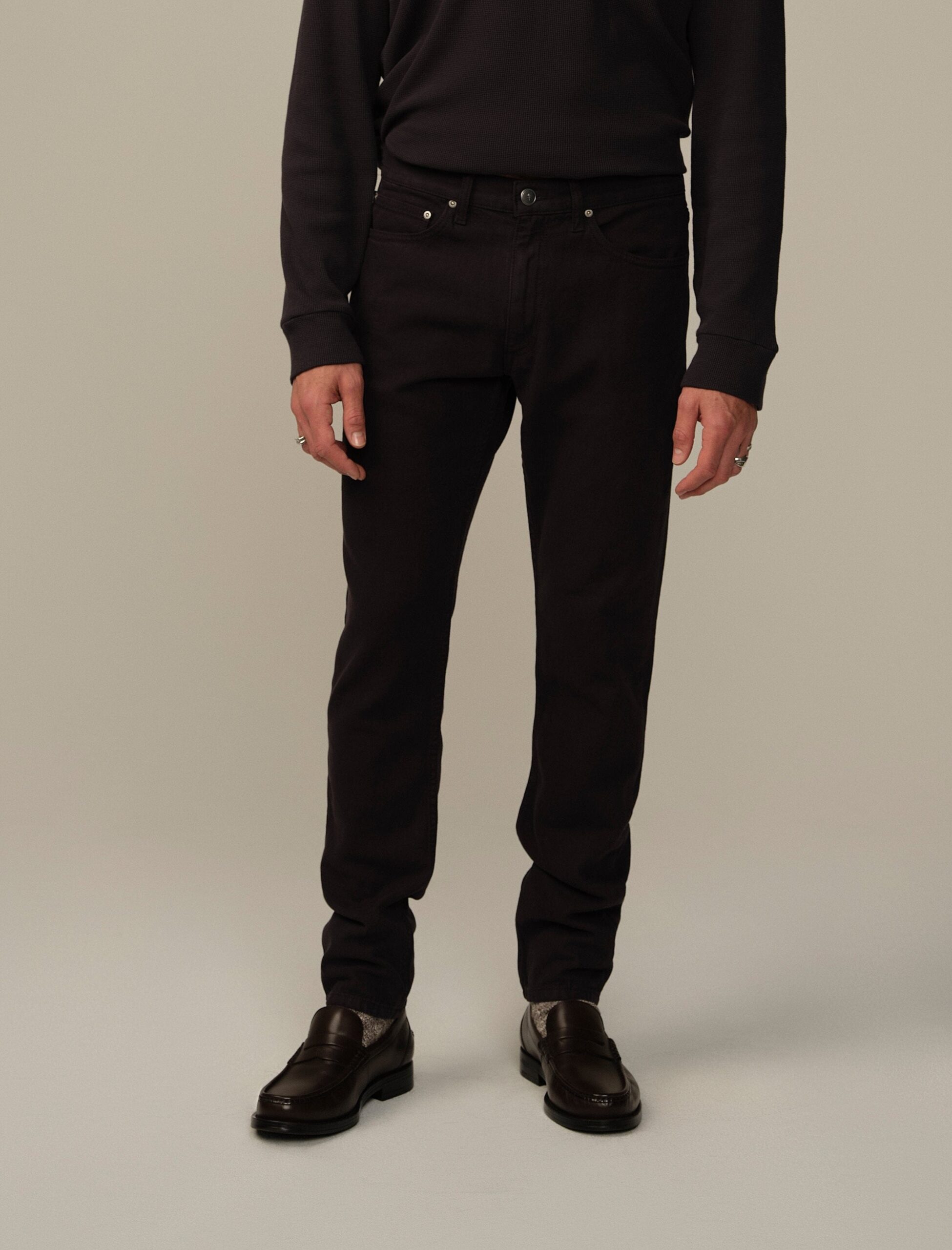 Men's Bowie Jean in Garment Dyed Recycled Cotton - Final Sale - Image 6