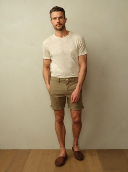 Men's Brooklyn Short in Garment Dyed Japanese Twill - Final Sale