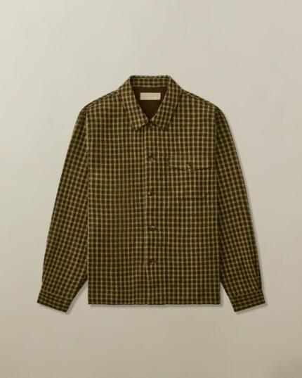 Men's Cameron Overshirt in Double Cloth Dobby