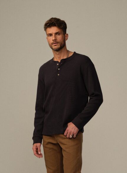 Men's Crosby Organic Cotton Waffle Henley