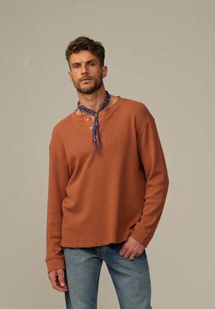 Men's Crosby Organic Cotton Waffle Henley - Final Sale