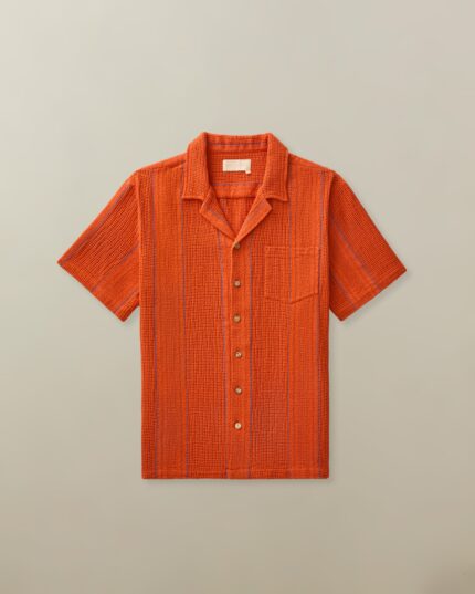 Men's Fez Shirt in Cotton Woven