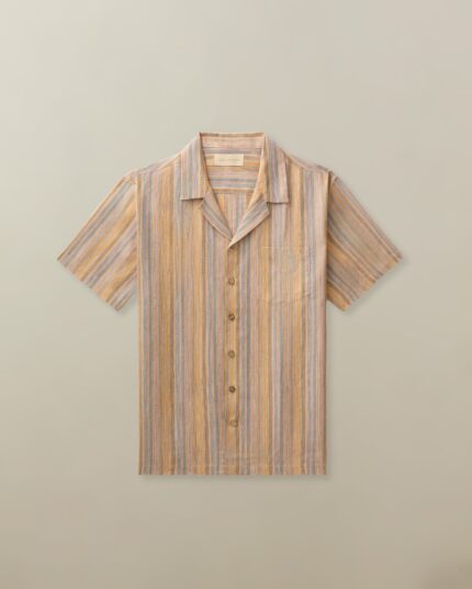 Men's Fez Striped Linen S/S - Final Sale